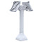 RAM MOUNT RAM Mounts Base (14 pulgadas) - dos soportes VESA de 100x100 mm giratorios 180°, gris claro