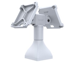 RAM MOUNT RAM Mounts Base (7 pulgadas) - dos soportes VESA giratorios 180° de 100x100 mm, gris claro