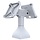 RAM Mounts Base (7 pulgadas) - dos soportes VESA giratorios 180° de 100x100 mm, gris claro