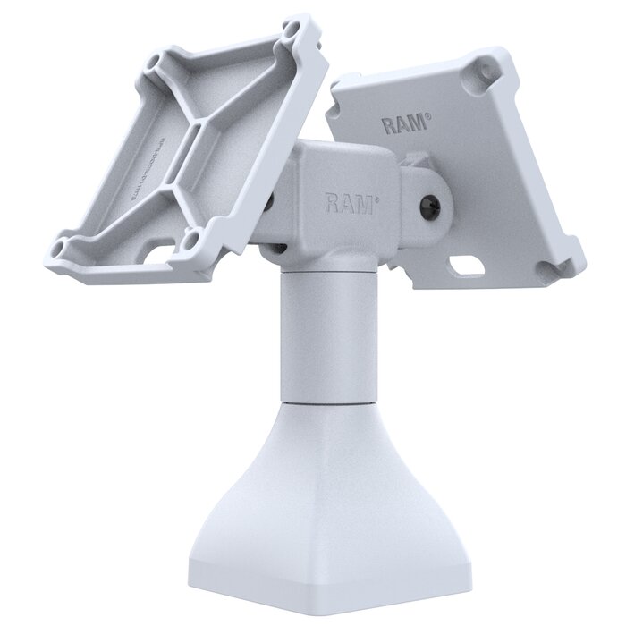 RAM MOUNT RAM Mounts Base (7 pulgadas) - dos soportes VESA giratorios 180° de 100x100 mm, gris claro