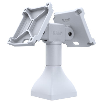 RAM MOUNT RAM Mounts Base (7 pulgadas) - dos soportes VESA giratorios 180° de 100x100 mm, gris claro