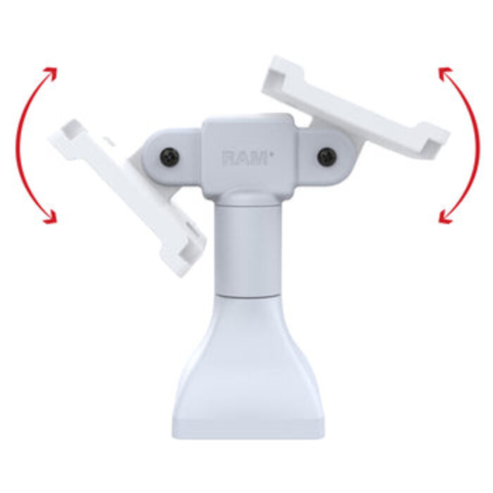 RAM MOUNT RAM Mounts Base (7 pollici) - due attacchi VESA da 100x100 mm orientabili a 180°, grigio chiaro