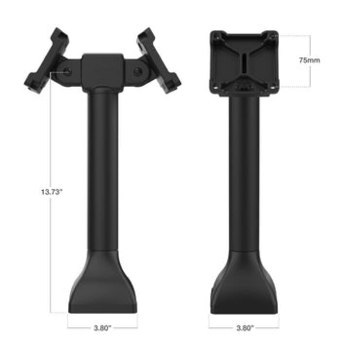 RAM MOUNT RAM Mounts Standfuss (14 Zoll) - zwei 180° schwenkbare 75x75 mm VESA Aufnahmen