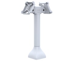 RAM MOUNT RAM Mounts Standfuss (14 Zoll) - zwei 180° schwenkbare 75x75 mm VESA Aufnahmen, hellgrau