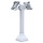 Soporte RAM Mounts (14 pulgadas) - dos soportes VESA de 75x75 mm orientables 180°, gris claro
