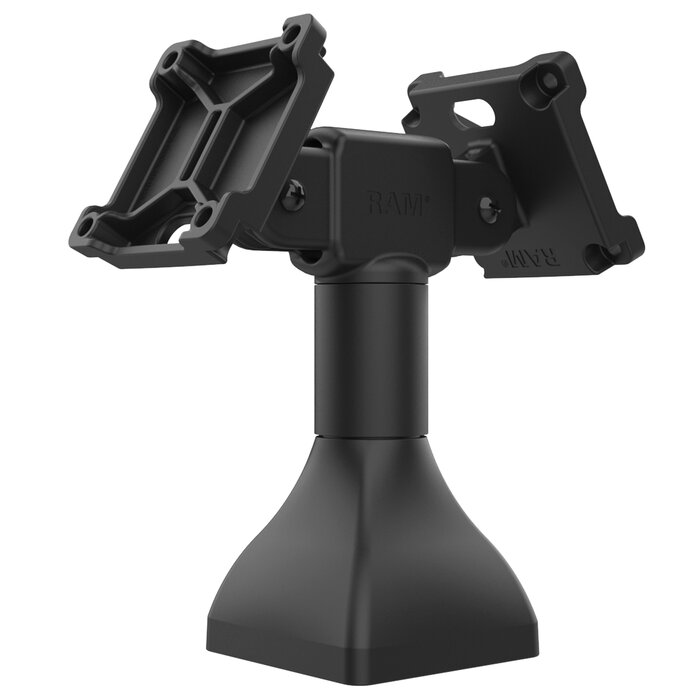 RAM MOUNT Base de soporte RAM Mounts (7 pulgadas) - dos soportes VESA de 75x75 mm con giro de 180°