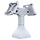 RAM Mounts Base (7 pulgadas) - dos soportes VESA giratorios de 180° (75x75 mm), gris claro