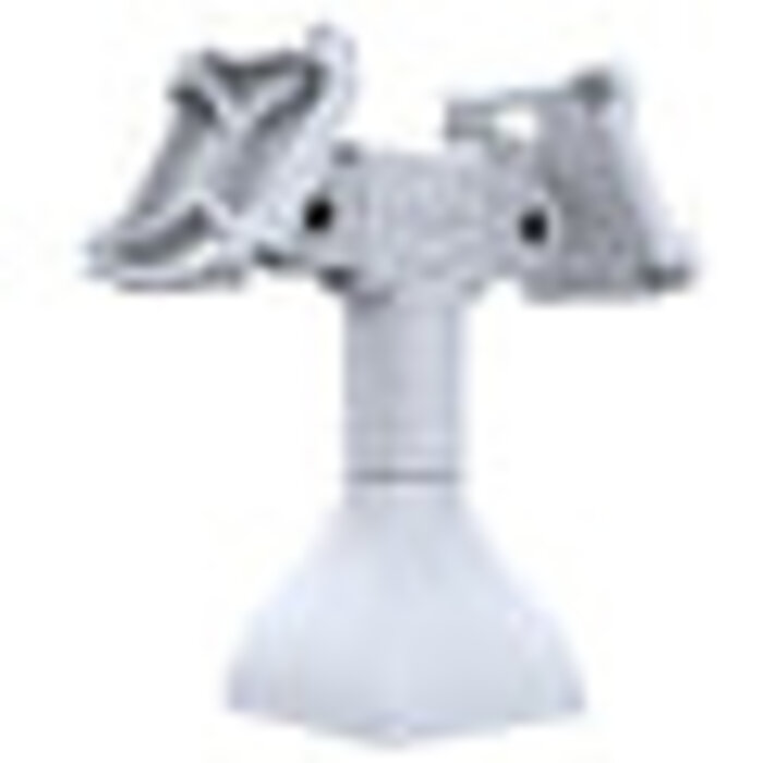 RAM MOUNT RAM Mounts Pied (7 pouces) - deux fixations VESA 75x75 mm orientables à 180°, gris clair