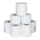 Rollos de recibos Heipa, papel normal, ancho 70 mm, largo 60 m, diámetro 80 mm, núcleo 12 mm, 50 rollos por caja, blanco