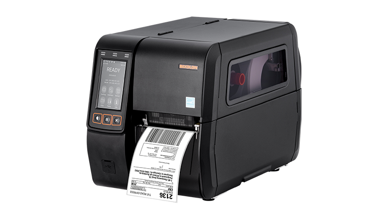 BIXOLON Bixolon XT5-40, 8 punti/mm (203 dpi), display (a colori), RTC, USB, USB Host, RS232, Ethernet, nero, 512 MB RAM / 512 MB Flash