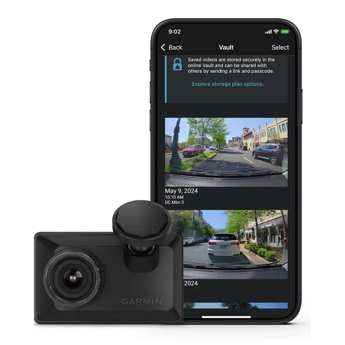 garmin Garmin Dashcam – 2.41″ TFT LCD – 480 × 272 – Full HD 1080p 30 FPS – GPS – Galileo – Garmin Drive App