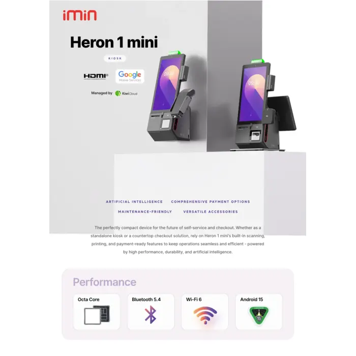 iMin iMin Heron 1 mini Display – SH1-21 – 15.6" – TP – Black – SKU SH121A001