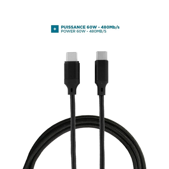 MOBILIS USB-C Kabel mit magnetischem Anschluss, 2 Meter, 60W Leistung - MOBILIS