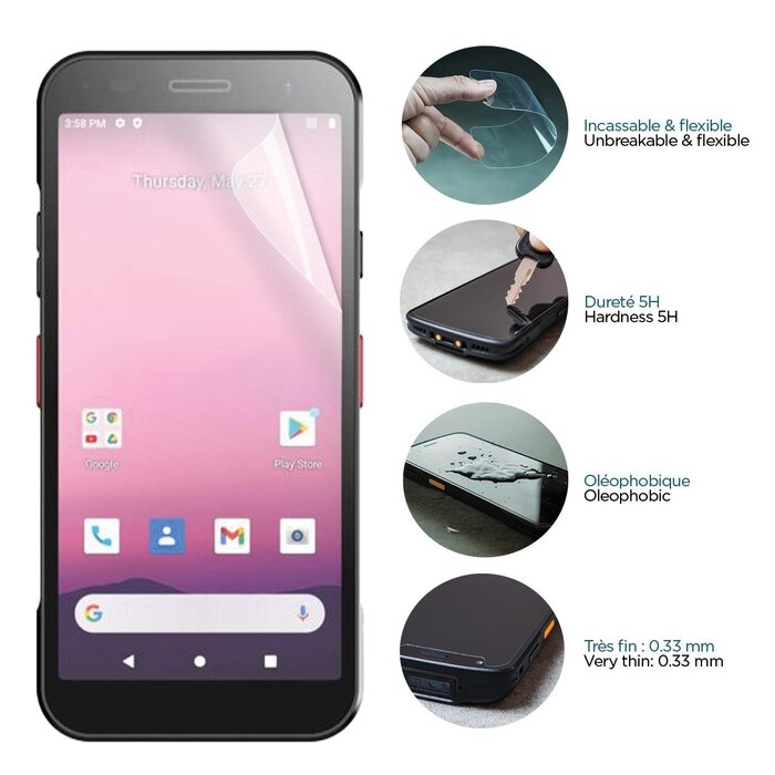 MOBILIS Protège-écran Anti-Choc IK06 Transparent pour Honeywell CT32