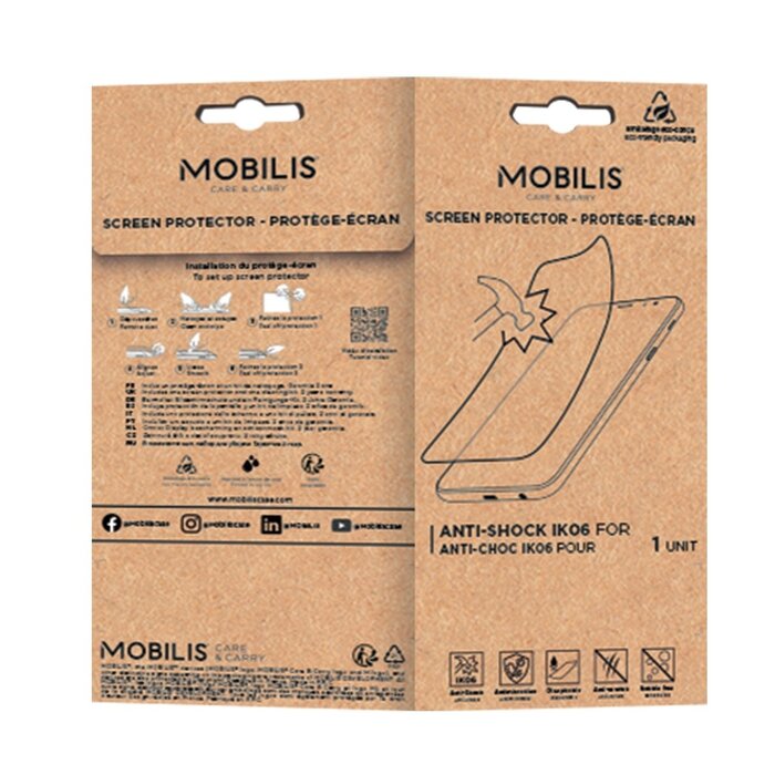 MOBILIS Protège-écran Anti-Choc IK06 Transparent pour Honeywell CT32