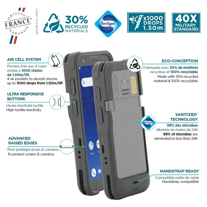 MOBILIS Coque ultra-résiliente PROTECH pour Datalogic Memor 30 et Memor 35