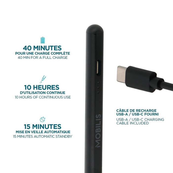 MOBILIS Stylus Attivo Universale per Tablet MOBILIS - Precisione e Autonomia