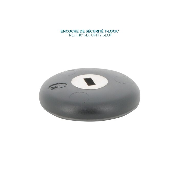 MOBILIS Slot di sicurezza rotondo Mobilis T Lock di colore nero