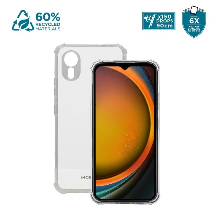 MOBILIS Custodia R Series per Galaxy XCover 7 con Angoli Rinforzati - Trasparente