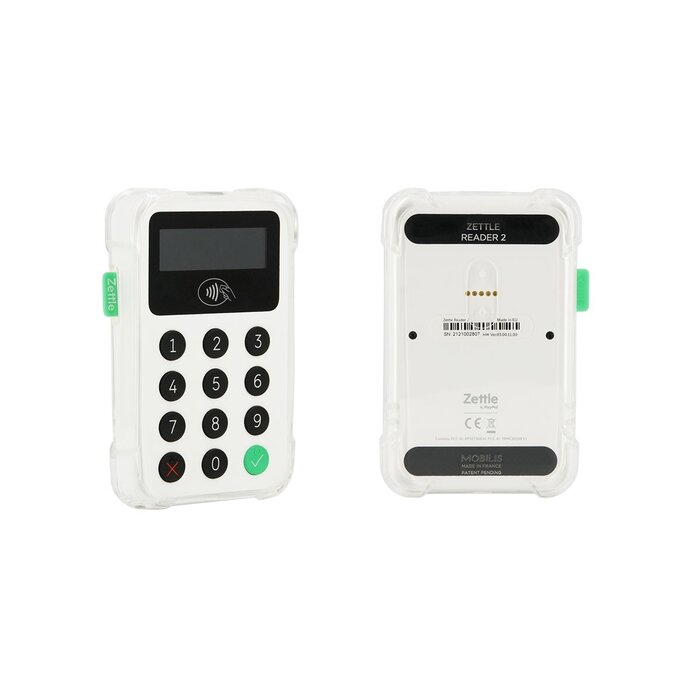 MOBILIS R Series Beschermhoes met Versterkte Hoeken voor Zettle Reader 2 - Transparant