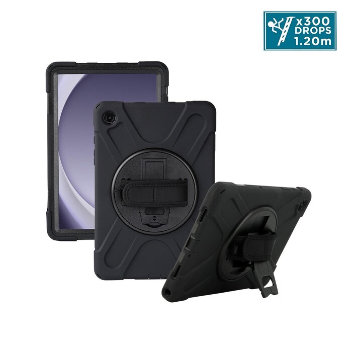 MOBILIS Custodia rinforzata MOBILIS All in Case per Galaxy Tab Active5 - Galaxy Tab Active3 8'' con tracolla