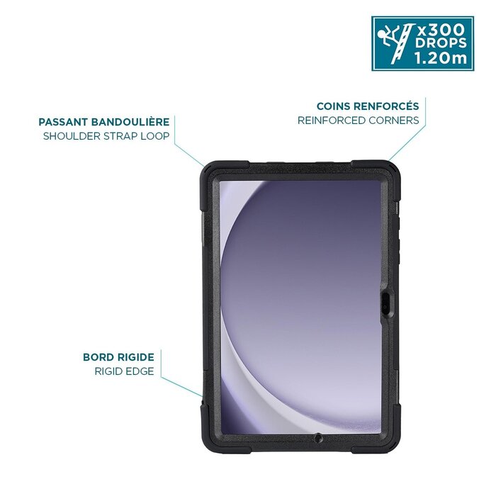 MOBILIS Estuche reforzado MOBILIS All in Case para Galaxy Tab Active5 - Galaxy Tab Active3 8'' con correa de hombro