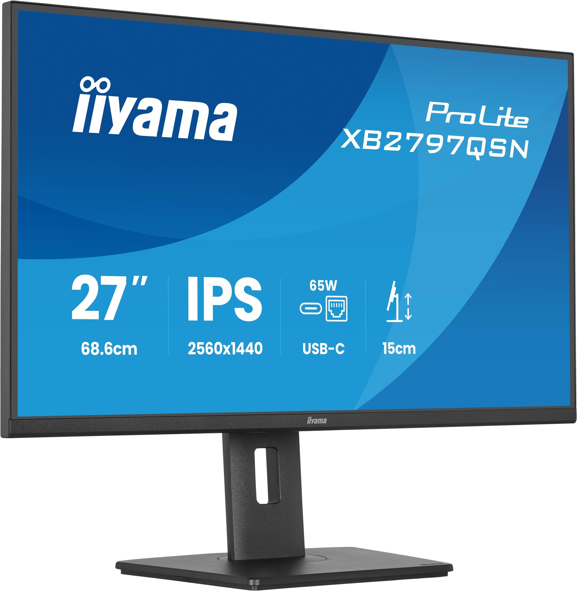 IIYAMA Monitor LED 27'' iiyama ProLite XB2797QSN-B1 con risoluzione 2560x1440