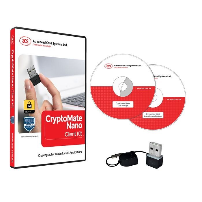 ACS ACS CryptoMate Nano CK Client Kit model EVK-ACOS5T for secure digital certificate management