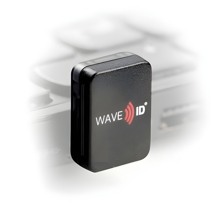 Lettore USB-C nero verticale RF IDEAS WAVE ID Nano Keystroke 13,56MHz con iCLASS SE & Seos MPN RDR-70U1BKU