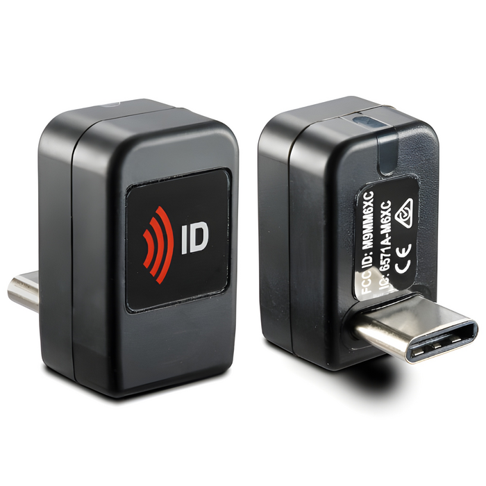 RF IDEAS WAVE ID Nano SDK Android 13.56MHz con iCLASS SE y Seos Lector Vertical USB-C RDR-70U2BKU-AN
