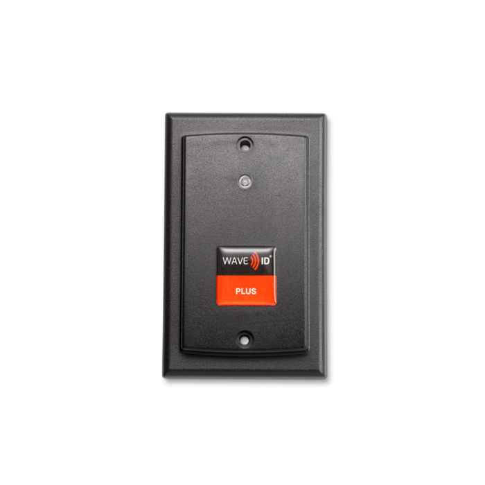 Black RF IDEAS WAVE ID Plus CCID USB Reader with iCLASS SE & Seos Surface Mount (RDR-800W6BKU)