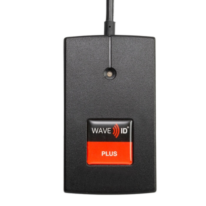 RF IDEAS WAVE ID Plus Keystroke Ricoh SOP USB-Leser Modell RDR-80541AKU-RSOP mit abnehmbarem Scharnierdeckel