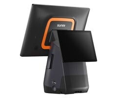 SUNMI Terminal POS SUNMI T2s avec SUNMI OS, Android 9.0, écrans 15,6" et 10", 4GB RAM, 64GB stockage, imprimante thermique 80mm intégrée