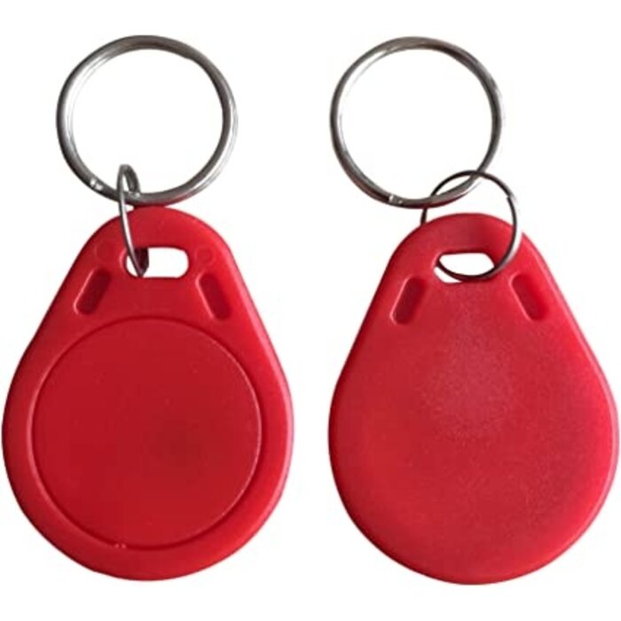 ACS Porte-clés RFID MIFARE Classic 1K ACS MIFC1-A8KACSE, Rouge, 40,5 x 32 x 4,2 mm, lot de 100 pièces minimum