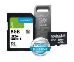 SWISSBIT Swissbit TSE, gereduceerde looptijd, SD-kaart, 8 GB