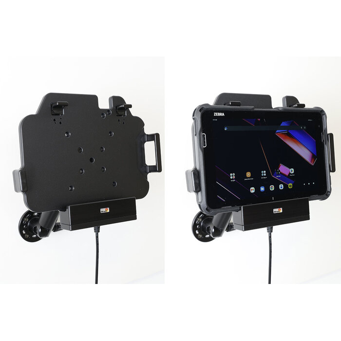 BRODIT Active Mount with Cigarette Lighter Plug compatible with Zebra ET401 8'
