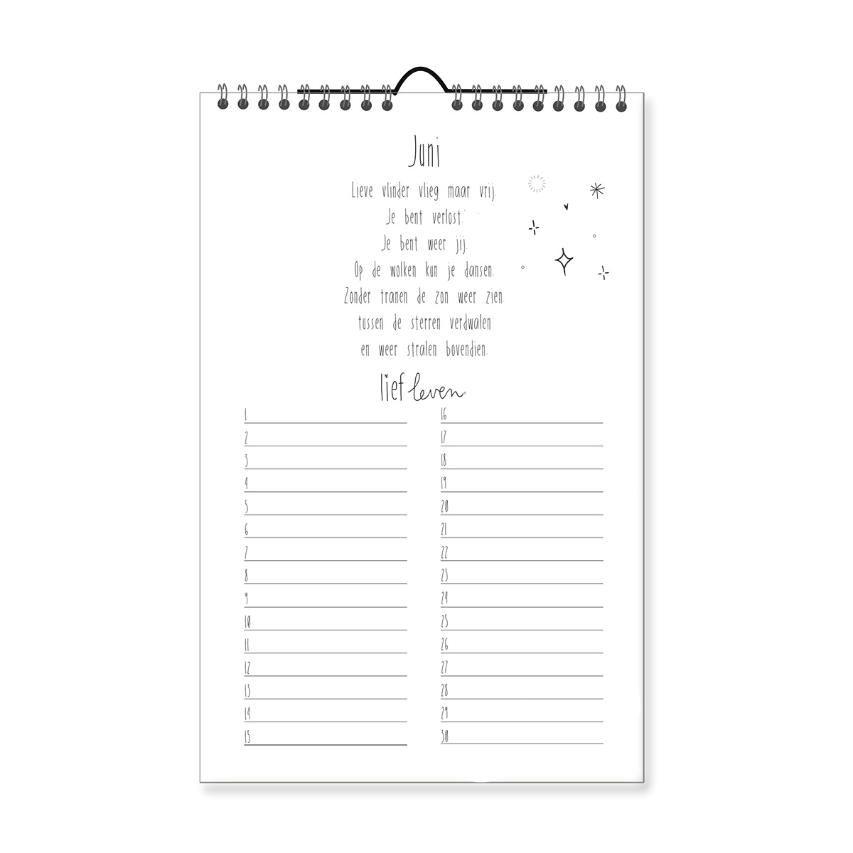 Lichtjes kalender • herdenken van dierbaren