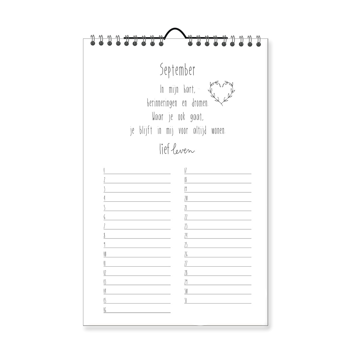 Lichtjes kalender • herdenken van dierbaren