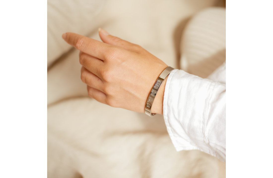 Armband • met volle angst vooruit • Maat L