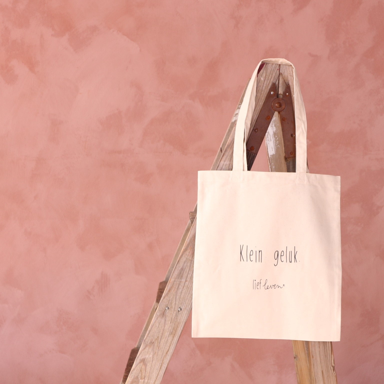 Lief Leven | Canvas Tas - Klein geluk