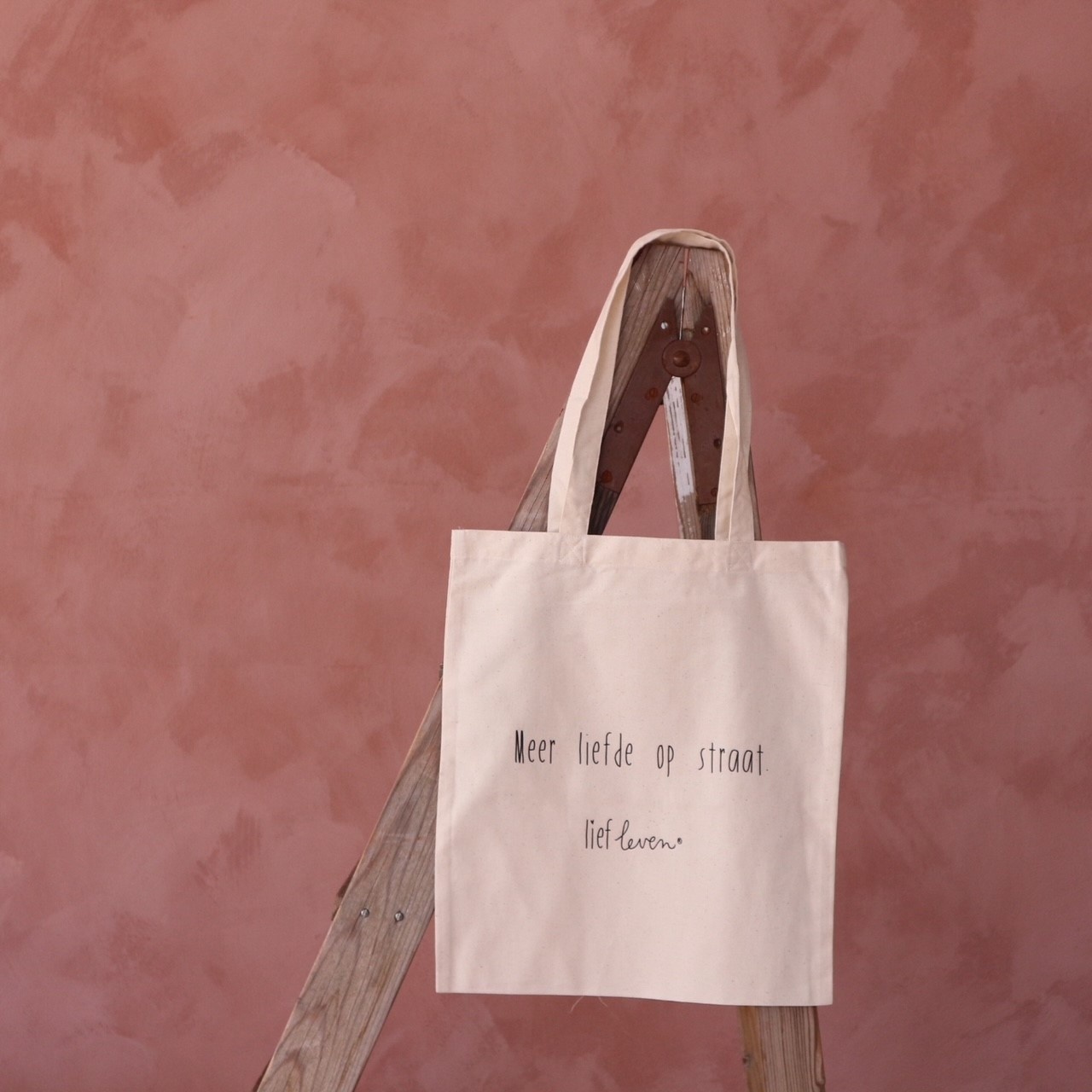 Lief Leven | Canvas Tas - Meer liefde op straat.