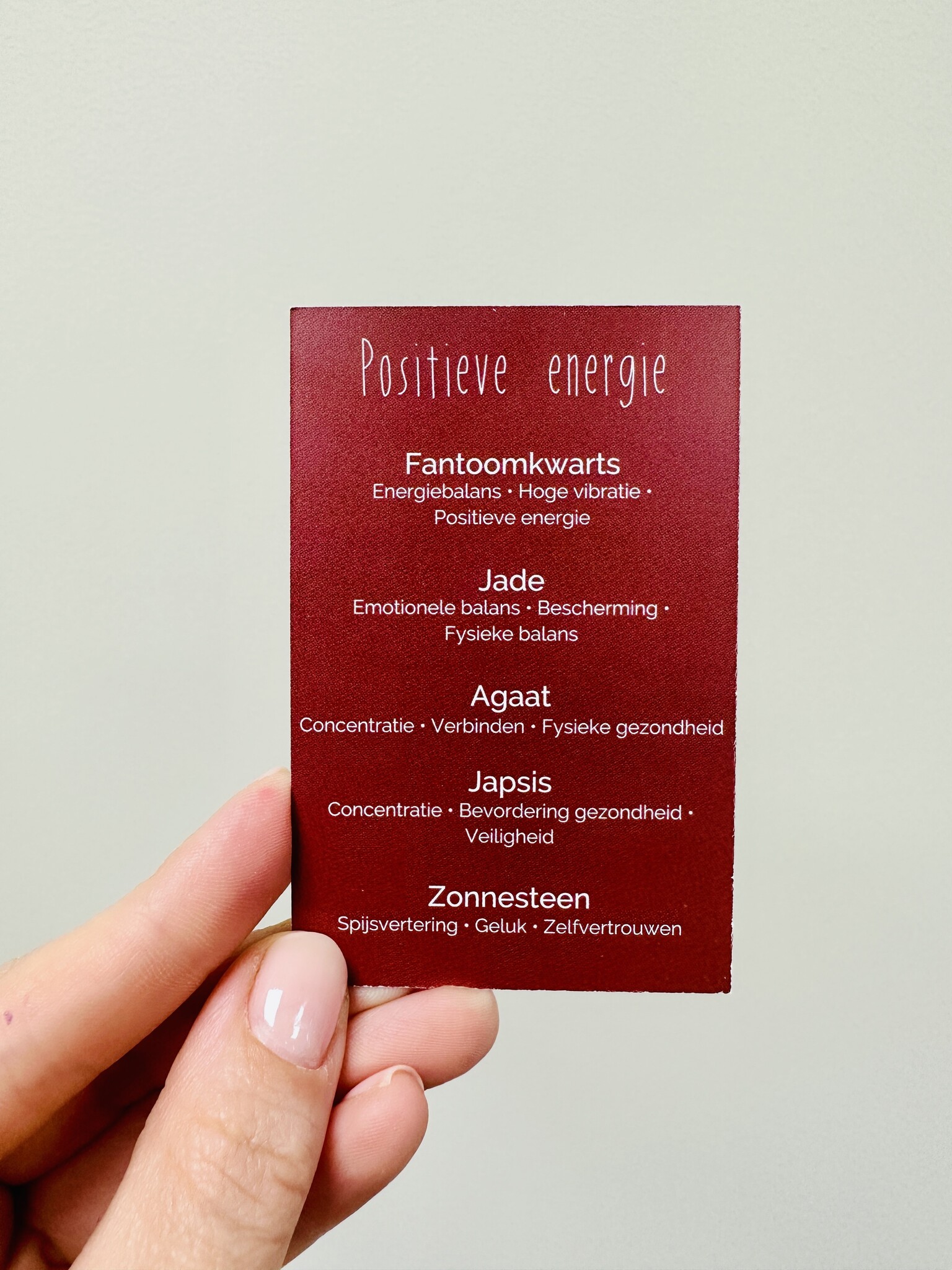 Edelstenen setje - Positieve energie