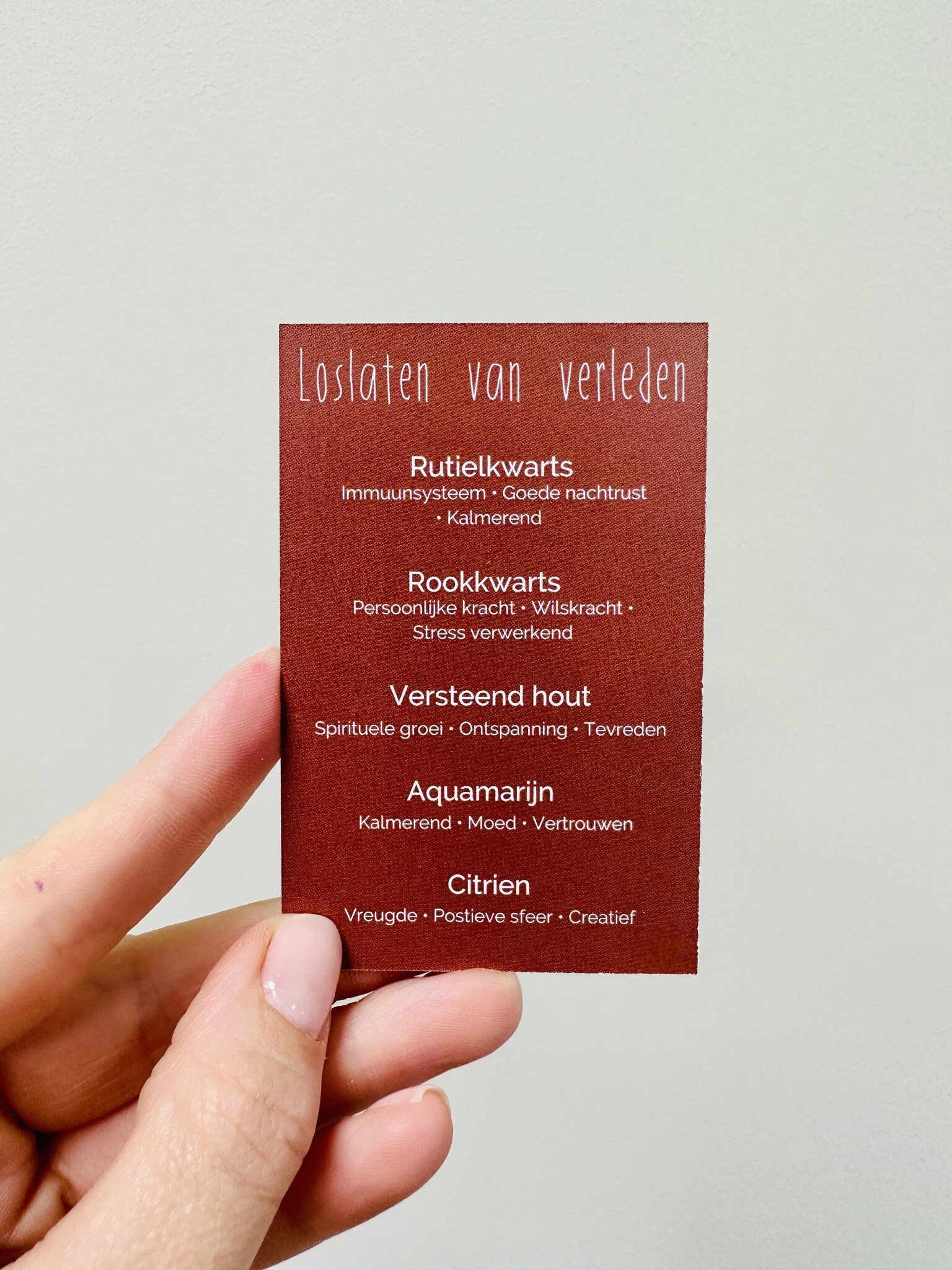 Edelstenen setje - Loslaten van het verleden