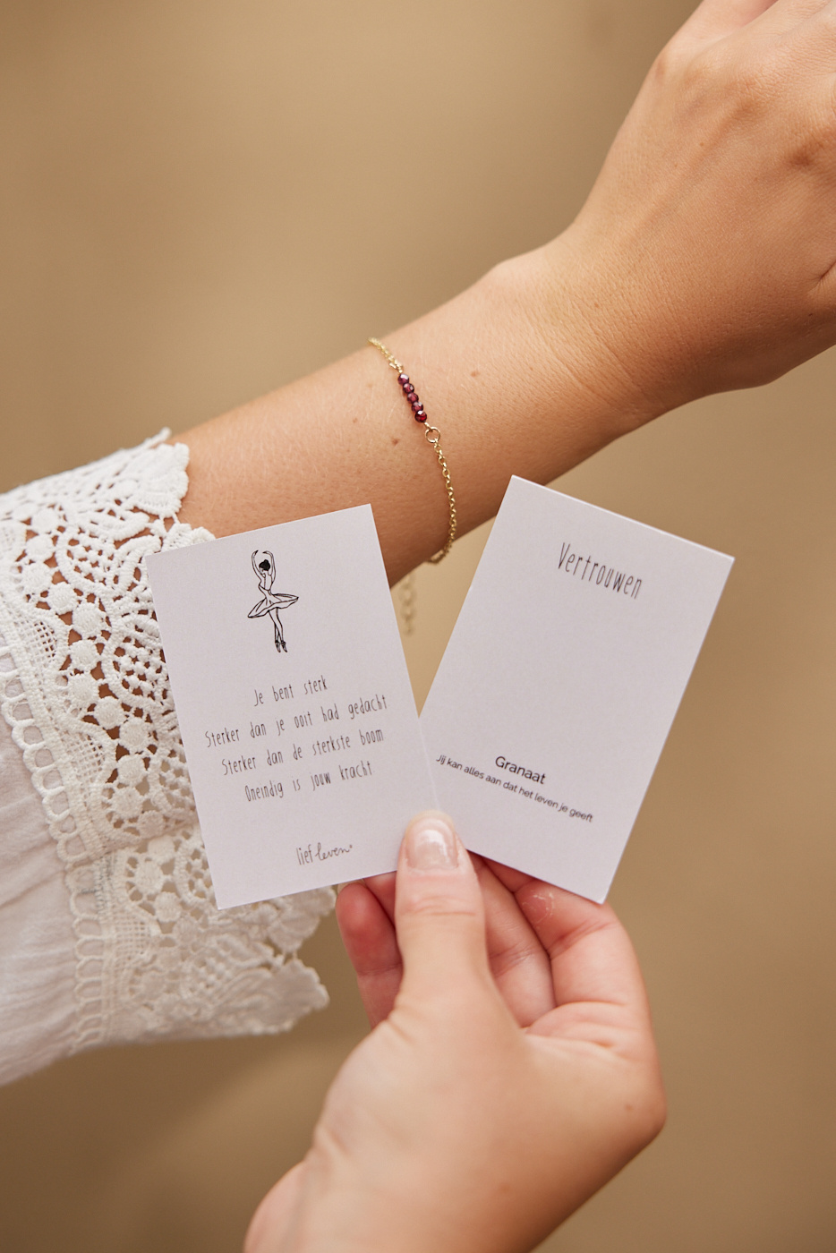 Armband Granaat • Vertrouwen