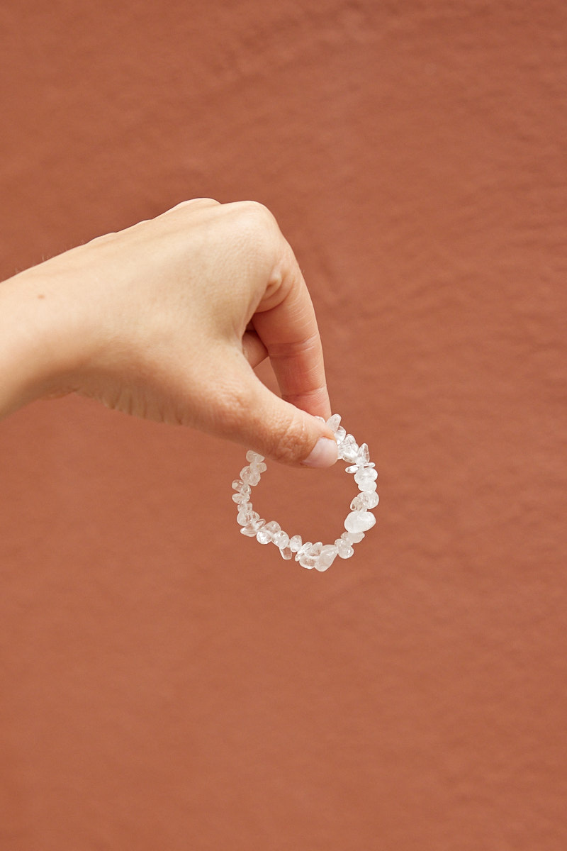 Armbandje voor de kleinste • Bergkristal