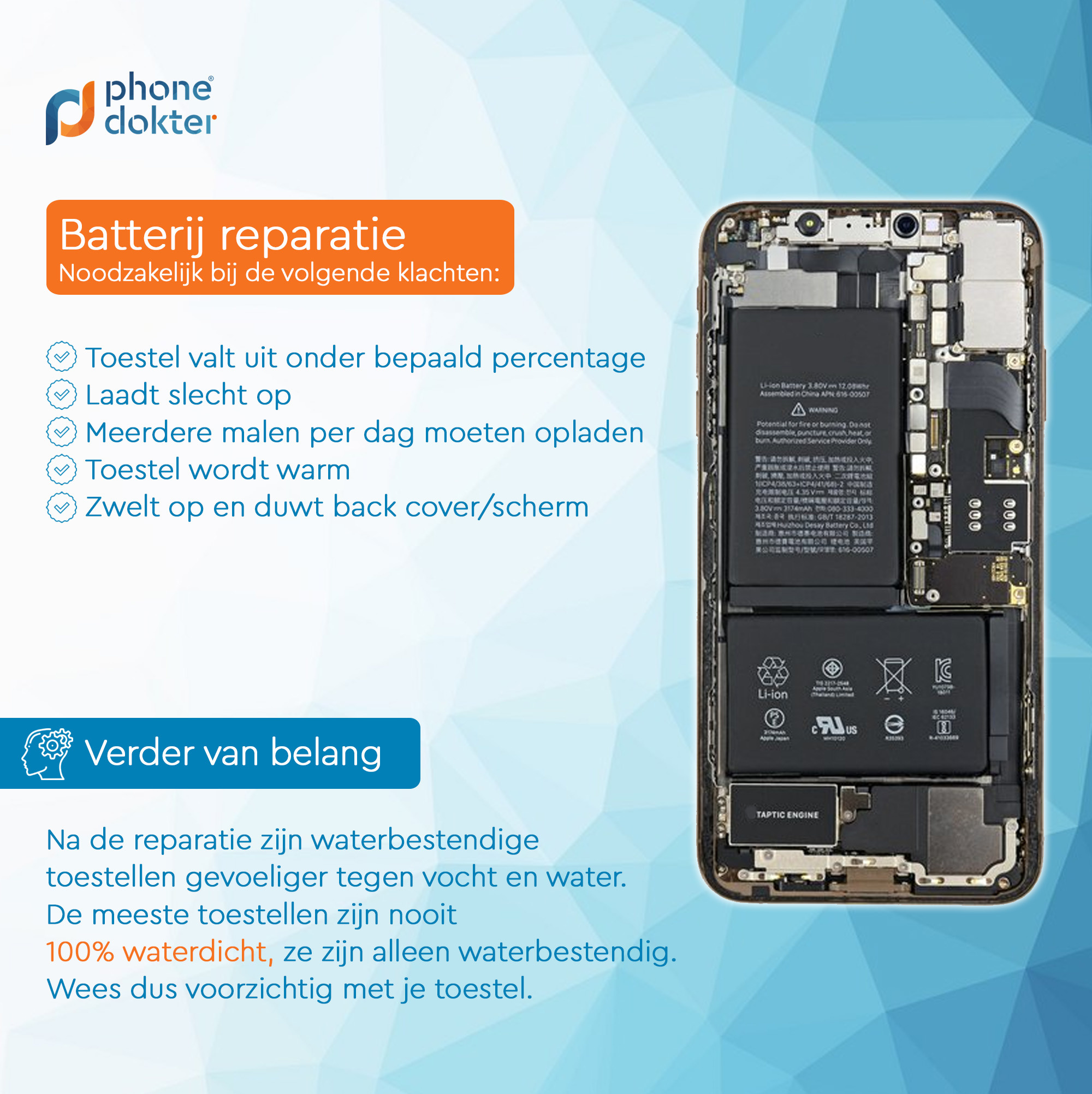 Apple iPhone 6S Plus Batterij 2750 mAh - Thuis®