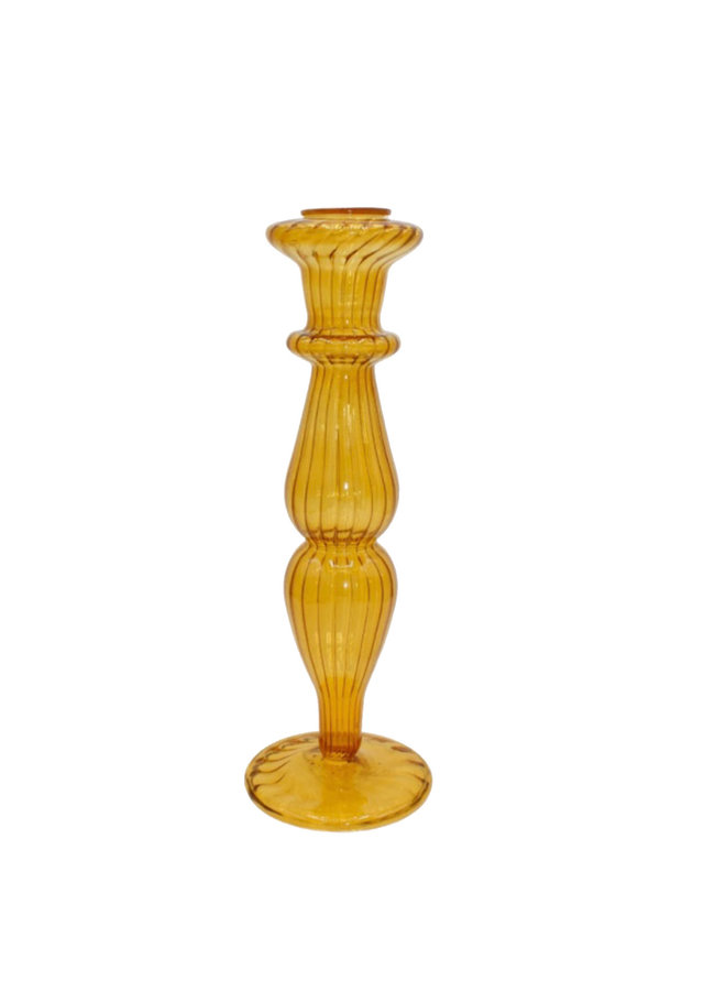 Classic candle holder mustard - A la Collection - SALE