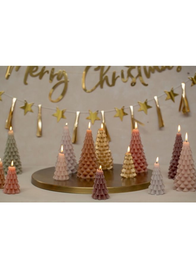 Kerstboom Kaars 10 cm. x 20 cm.