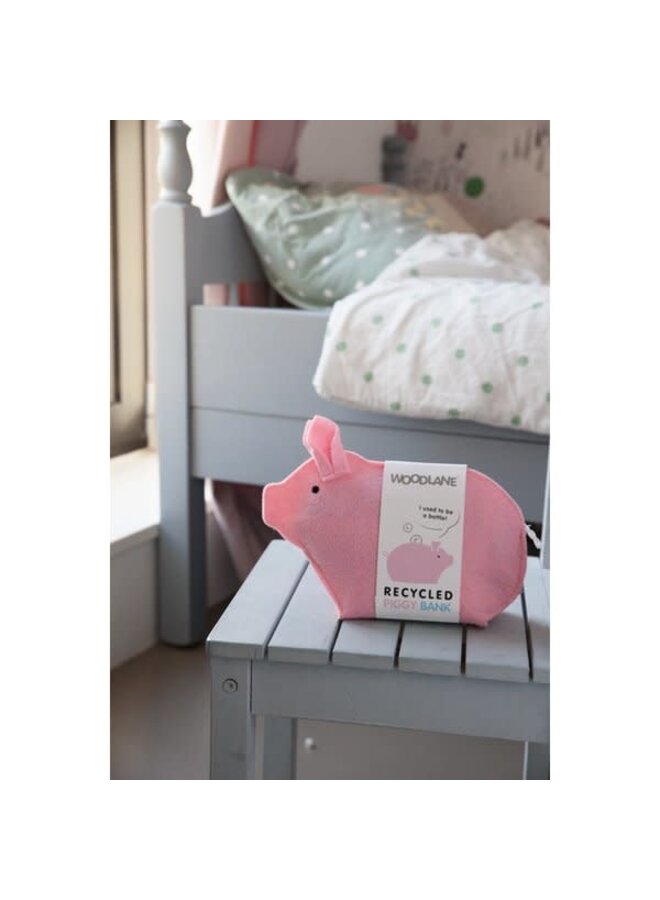 Recycled money box - Grey piggy bank