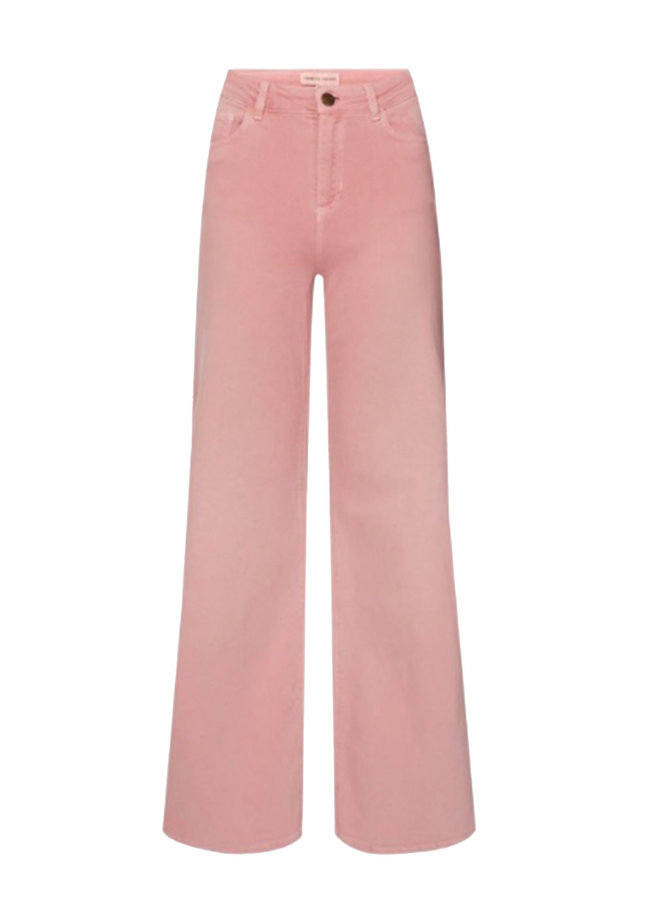 Eva Wide Leg Trousers Denim Pink - Fabienne Chapot